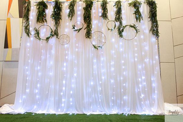 rèm vải voan đám cưới